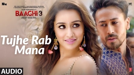 Tujhe Rab Mana Lyrics Baaghi 3 | Rochak Kohli | Shaan