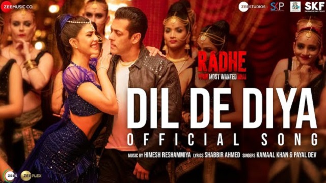 Dil De Diya Lyrics - Radhe | Salman Khan, Jacqueline Fernandez