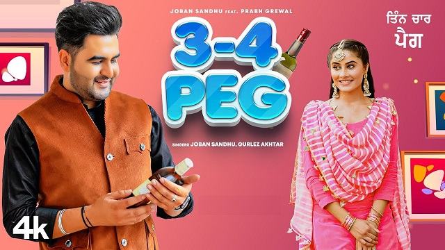 3-4 Peg Lyrics Joban Sandhu | Gurlez Akhtar