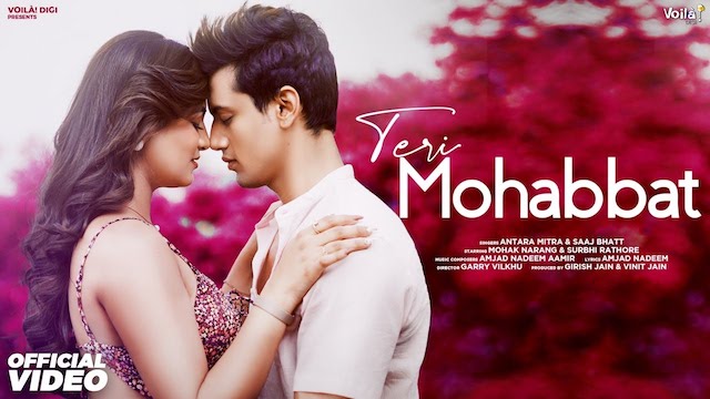 Teri Mohabbat Lyrics – Antara Mitra | Saaj Bhatt