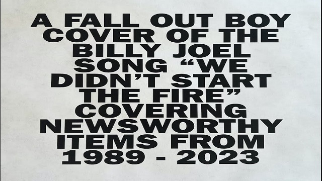 We Didn't Start The Fire Lyrics - Fall Out Boy
