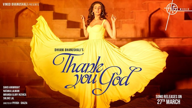 Thank You God Lyrics - Dhvani Bhanushali